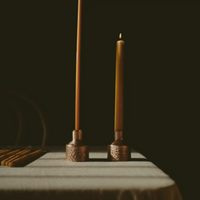 Celeste Copper Candle Holder