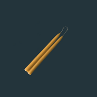 Organic Beeswax Hand Dipped Tapered Candles - Natural