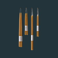 Organic Beeswax Hand Dipped Tapered Candles - Natural