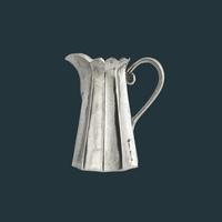 Vintage Tall Scalloped Pitcher