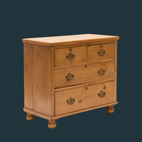 Vintage Four Drawer Pine Dresser