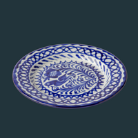 Blue and White Hand Painted Salad Plates (Set of 2)