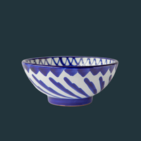 Small Hand Painted Blue and White Bowls (Set of 2)