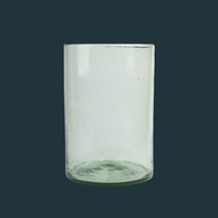 Short Blown Glass Vase