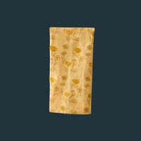 Yellow Poppy Embroidered Tea Towel