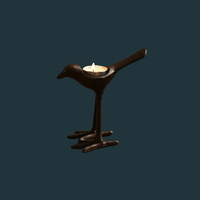 Cast Iron Bird Candle Holder