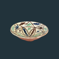 Vintage Hand Painted Mexican Bowl #2