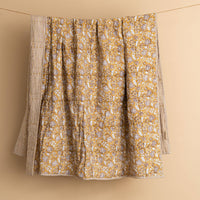 Hand Block Print Perline Linen Quilt