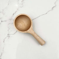 5" Large Maple Wood Scoop