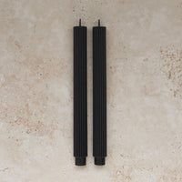 Ribbed Roman Taper Candles (Set of Two)