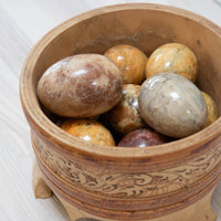 Antique Alabaster Eggs from Italy
