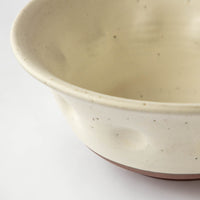 White Clay Salad Bowls (Set of 3)