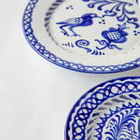 Blue and White Hand Painted Salad Plates (Set of 2)