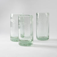 Etched Blown Glass, Triple Shot Glasses (Set of 4)