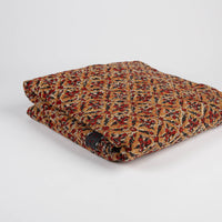 Kantha Quilt - Orange, Black and Red