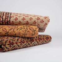 Kantha Quilt - Red and Tan