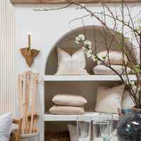 Custom Brass Wall Sconce - 3 Leaf Backplate