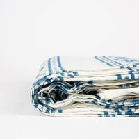 Block Print Bed Cover - Indigo