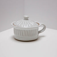 Hand Thrown Mini Crock - White