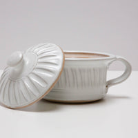 Hand Thrown Mini Crock - White