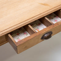 Vintage Pine Table with Flatware Drawer
