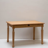Vintage Pine Table with Flatware Drawer