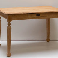 Vintage Pine Table with Flatware Drawer