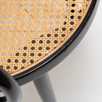 French Bent Wood Cane Dining Chairs (Set of 4)