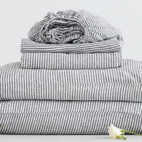 Eastern King Sheet Set - Black Stripe