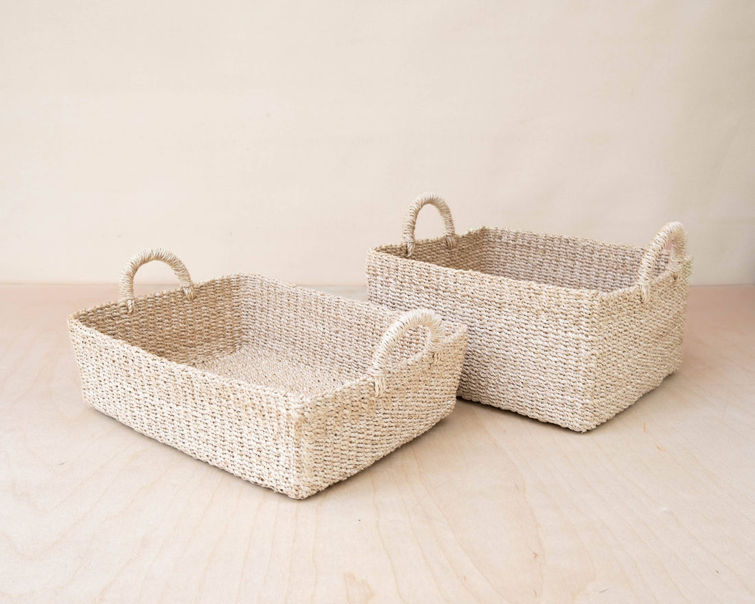 Handwoven Rectangle Basket