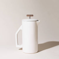 Cream Ceramic French Press