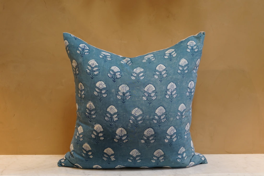 Vintage French Textile Pillow