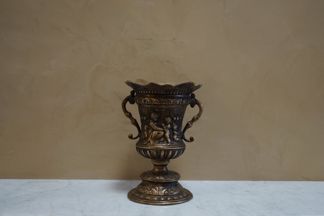Vintage Bronze Grecian Vase