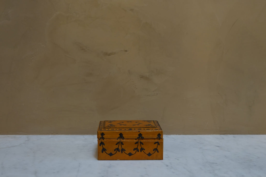 Antique Hand Painted Trinket Box