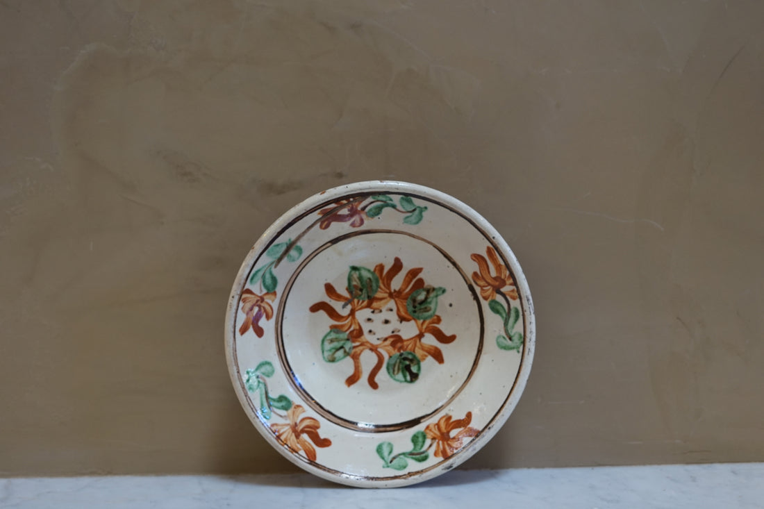 Hand Painted Vintage Bowl X