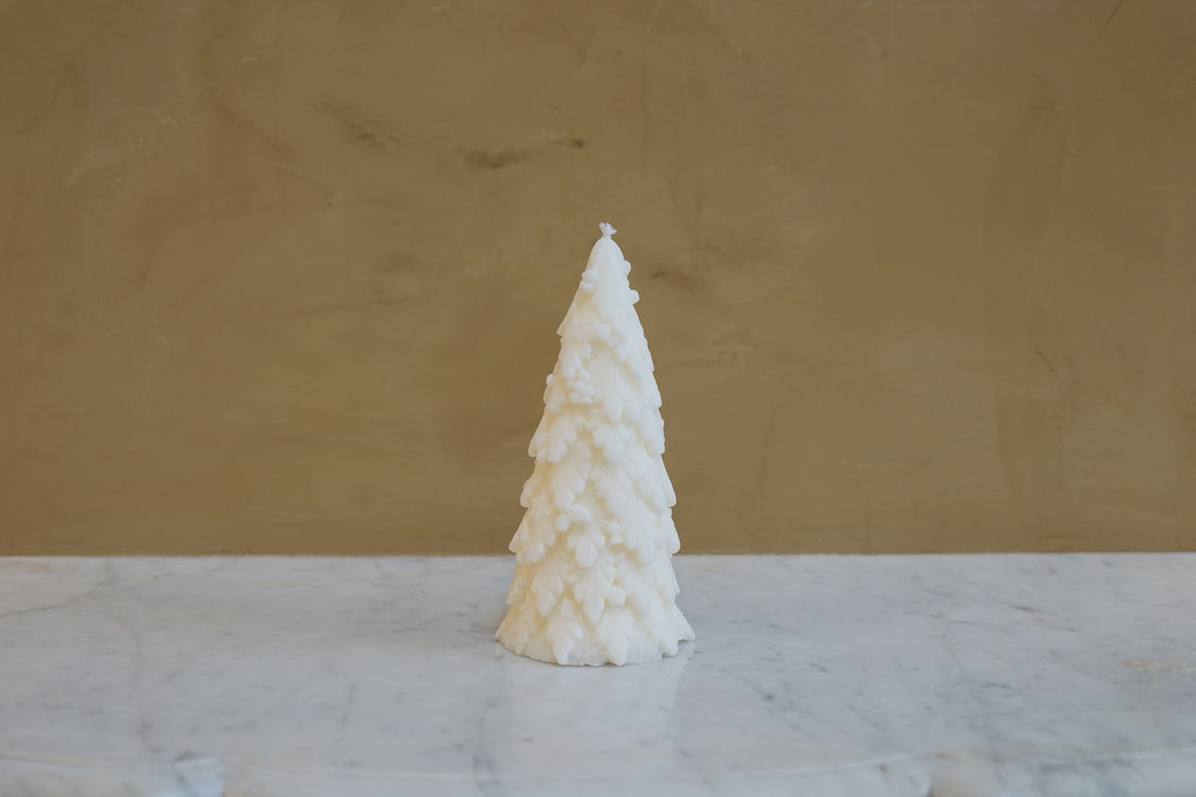 Charming Christmas Tree Candle