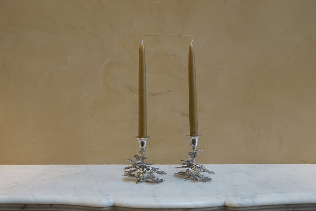 Oak Leaf Candlestick Holder
