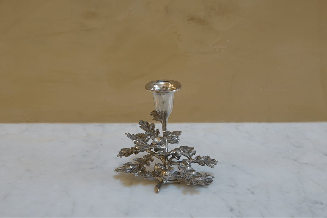 Oak Leaf Candlestick Holder