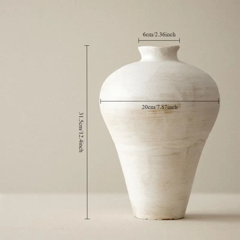 Japanese-Style Wabi Sabi Handmade Large Vase - No. 7