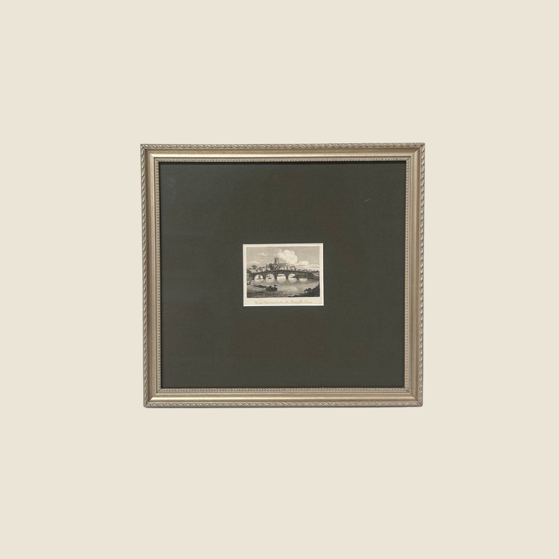 Antique Ink on paper Worcester Cathedral Art (Set of four)