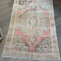 Rug # 56 - Rose, Soft Brown & Cream