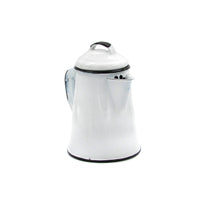 White Enamel Coffee Pot