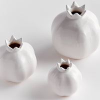 Pomona Bud Vases, White (set of three)