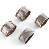 Pewter Classic Napkin Ring Set (4)