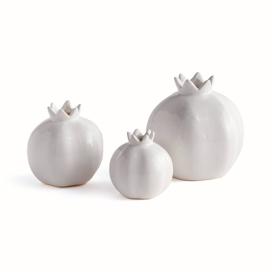 Pomona Bud Vases, White (set of three)