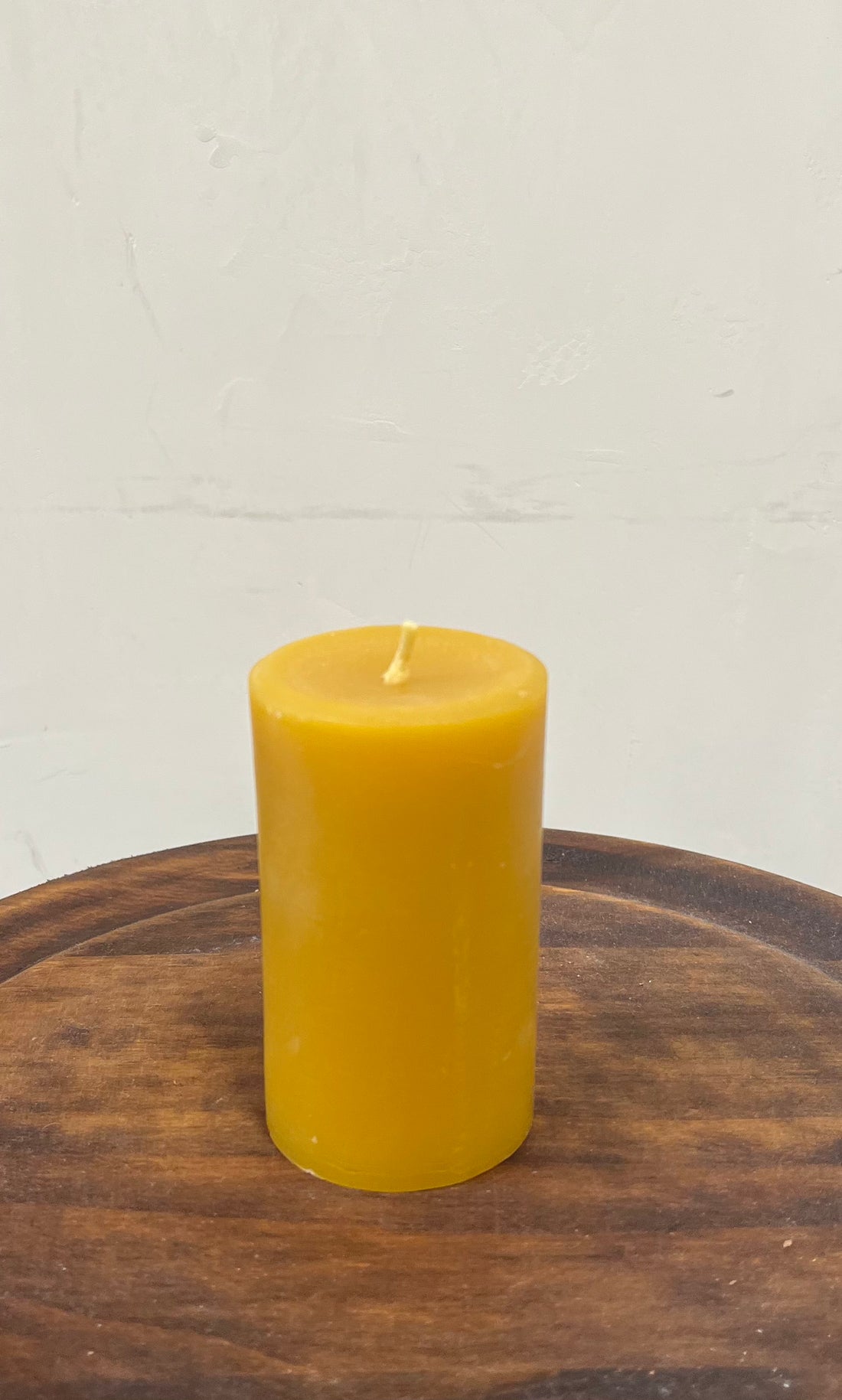 Beeswax Candle Pillars #2 -Darker shade "3 Pillar