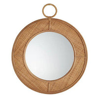 Solid Rattan Wall Mirror