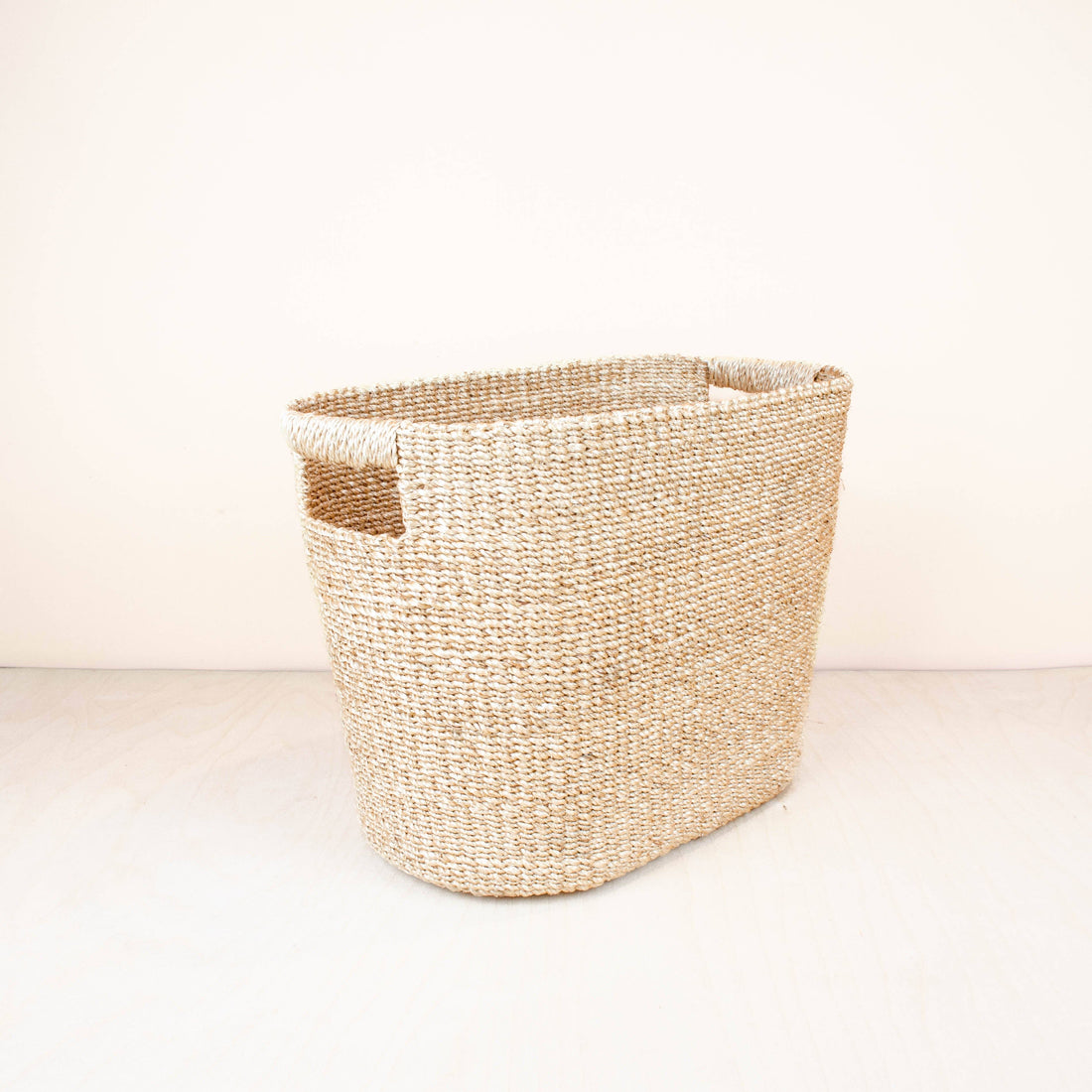 Natural Oval Abaca Baskets, set of 2 - Wicker Hamper | LIKHÂ