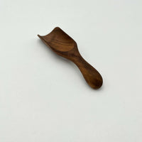 5" Small Walnut Wood Scoop