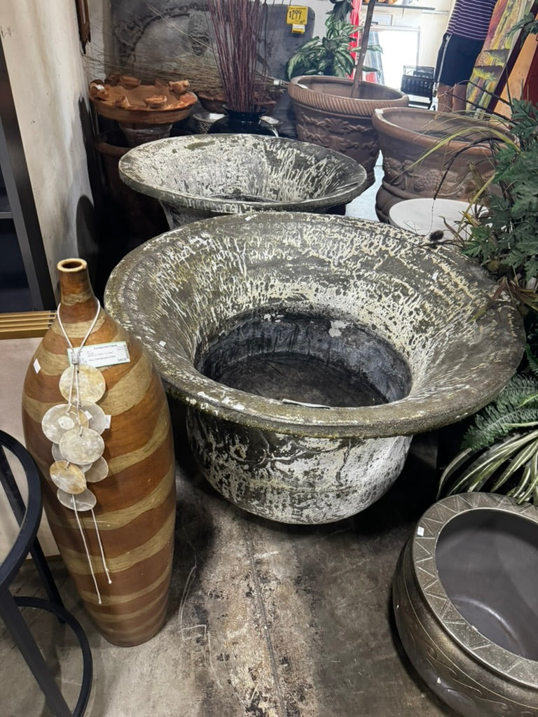 Oversized Weathered Planter